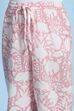 Pink Cotton Printed Gathered Suit Set image number 2