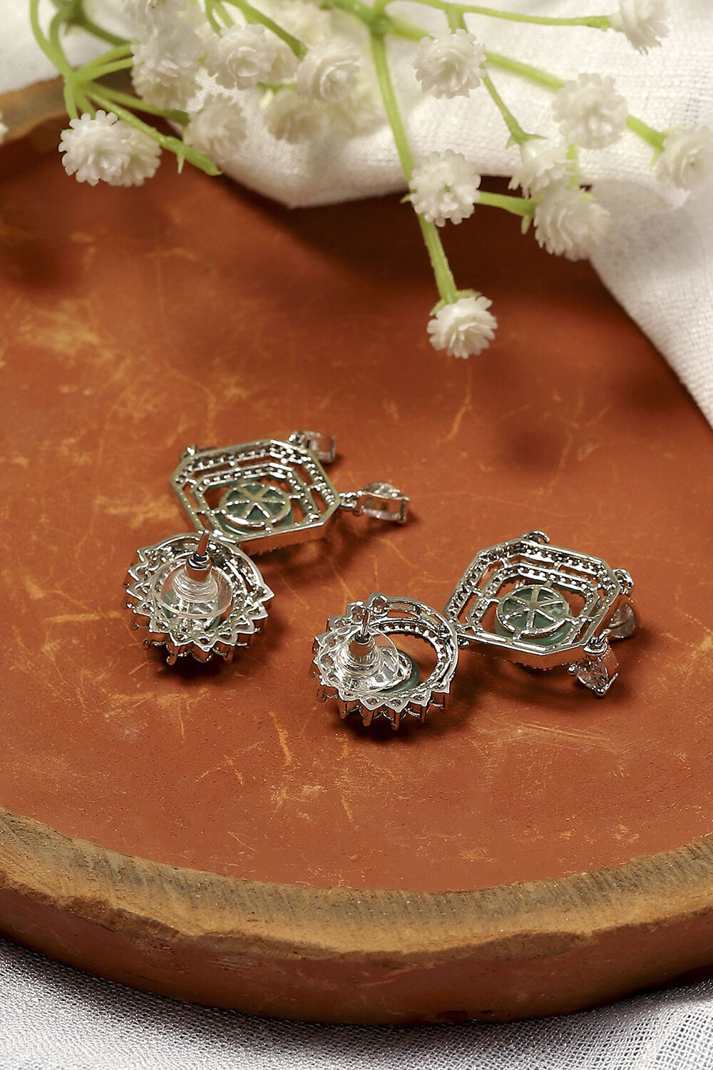 Mint Green Alloy Drop & Danglers image number 2