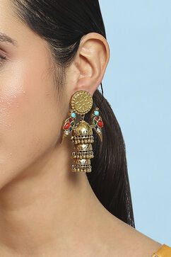 Multicolour Alloy Jhumka image number 1