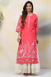 Ochre Straight Viscose Kurta image number 5
