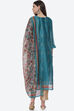 Neutral Chanderi Easy Stitch Suit Set image number 4