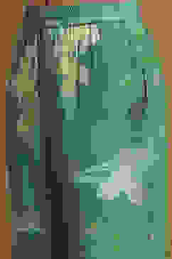 Green Modal Floral Printed Asymmetric Kurta Set image number 2