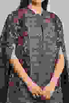 Navy Jacquard Yarndyed Fusion Set image number 2