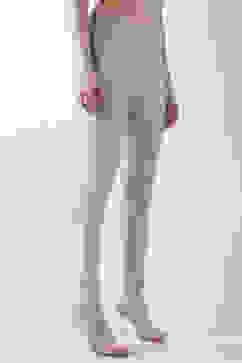 Silver Nylon Blend Leggings image number 3