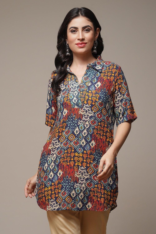 Navy LIVA Straight Top image number 1