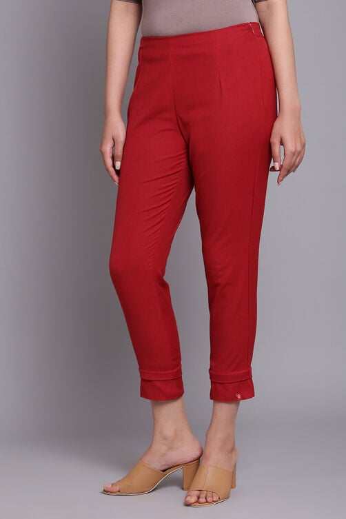 Green Bay Cotton Blend Solid Pant image number 2