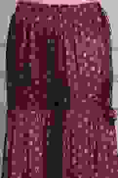 Purple Viscose Shantoon Printed Peplum Garara Suit Set image number 2