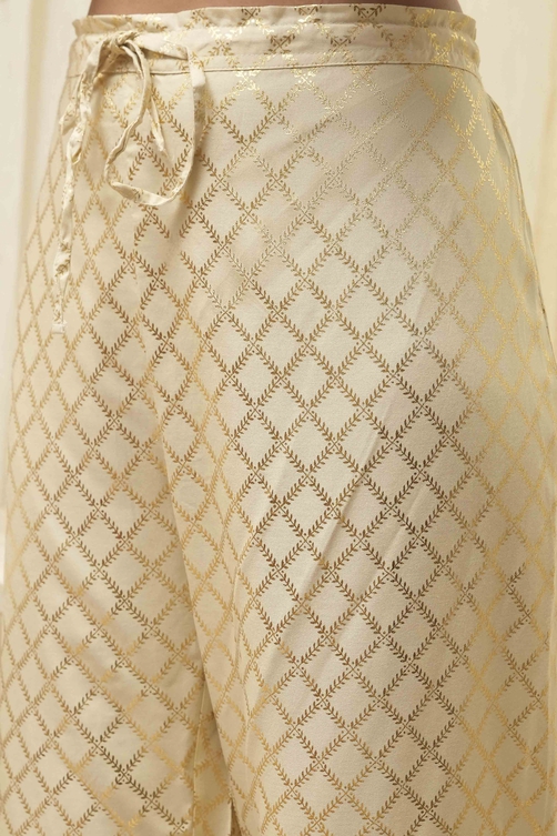 Navy Blue Rayon Straight Kurta Pants Set image number 1