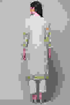 Ice Blue Rayon Straight Kurta image number 2