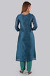 Blue Unstitched dress material Suit Set image number 6