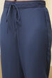 Grey & Pink Art Silk Straight Kurta Pant Suit Set image number 2
