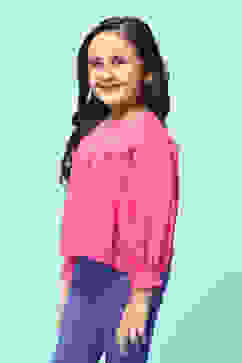 Magenta Rayon Top image number 2