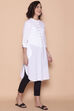 White Cotton Yarndyed Kurta image number 4