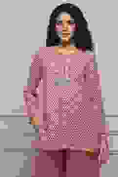 Red Art Silk Regular Kurta image number 6