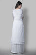 White Organza Easy Stitch Suit Set image number 6