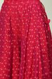 Magenta Cotton Blend Straight Printed Kurta Suit Set image number 2