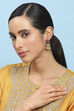 Gold Pink Alloy Jhumka image number 3