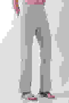 Beige Solid Flared Pants image number 3