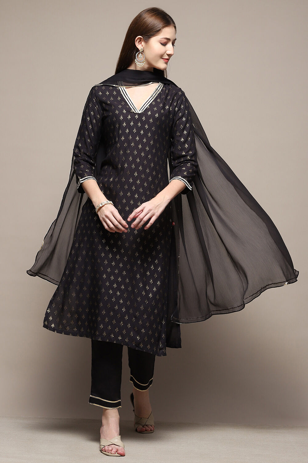 Fuschia Rayon Straight Kurta Pant Suit Set image number 0