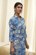 Red Pure Cotton Floral Straight Kurta image number 1