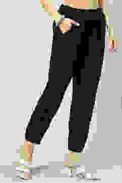 Black Viscose Pants image number 3