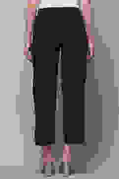 Navy Blue Cotton Straight Palazzo image number 4