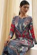 Pink Printed Straight Kurta image number 1