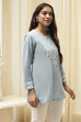 Blue Straight Kurta image number 4