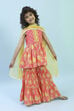 Pink Cotton Gathered Suit Set image number 6