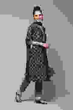 Indigo Modal Blend Straight Kurta Pants Suit Set image number 6