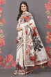 Rohit Bal Off White Cotton Silk Printed Saree image number 3