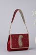 Maroon Zardosi Clutch image number 3