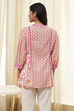 Pink Straight Short Kurta image number 3