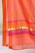 Orange Art Silk Yarndyed Dupatta image number 1