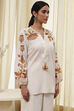 Natural Viscose Blend Straight Embroidered Fusion Set image number 1