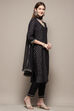 Fuschia Rayon Straight Kurta Pant Suit Set image number 6