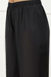 Black Solid Mid-Rise Regular Pants image number 1