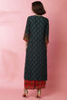 Rust LIVA Straight Printed Kurta image number 5