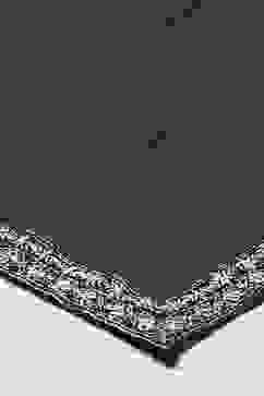 Navy Blue Cotton Blend Straight Kurta Churidar Suit Set image number 3