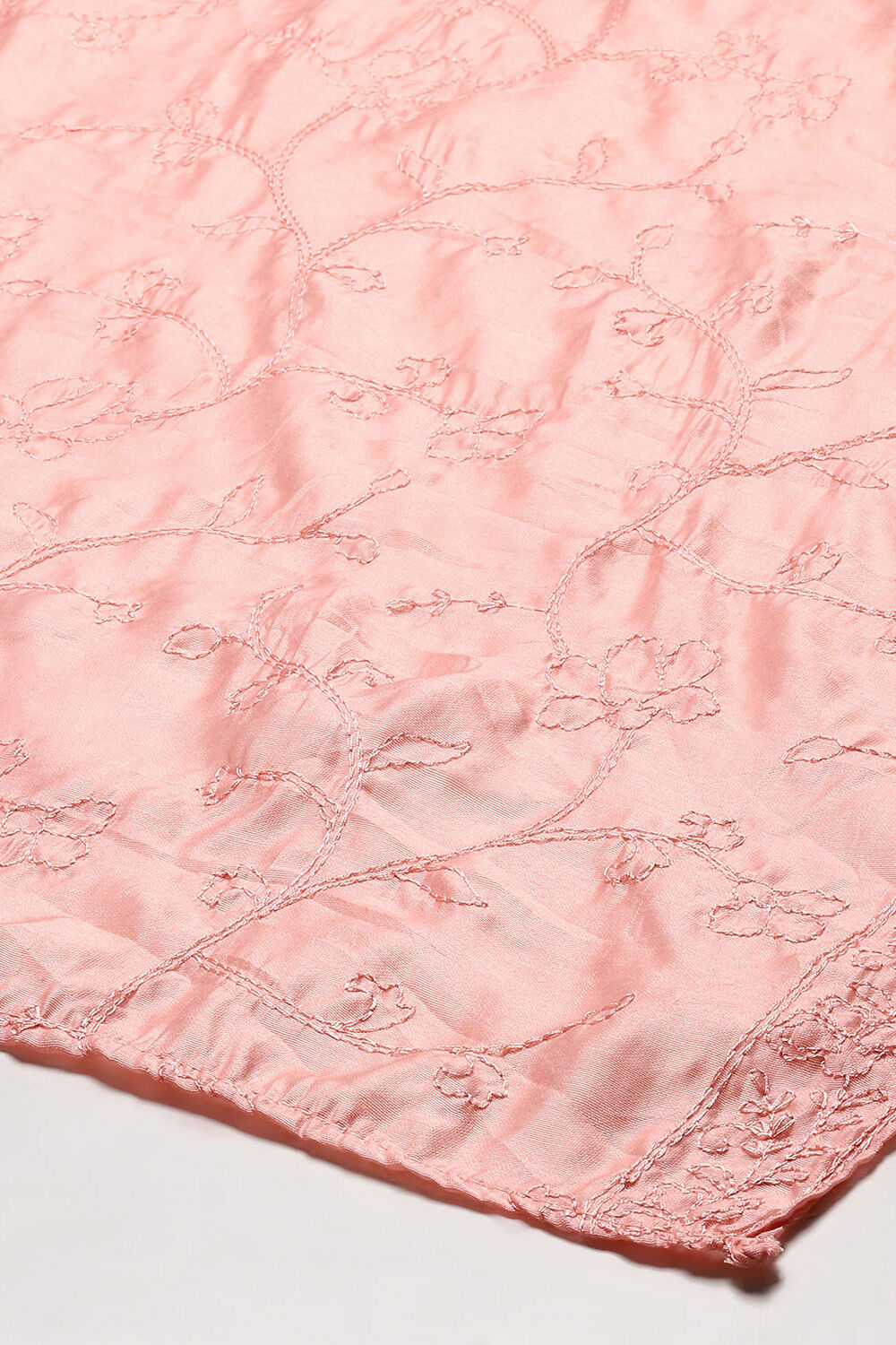 Pink Threadwork All-Over Dupatta  image number 2