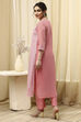 Yellow Georgette Schiffli Unstitched Suit Set image number 5