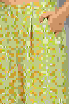 Lime Yellow Rayon Printed Straight Kurta Set image number 2