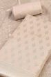 Light Pink Chanderi Ethnic Motif Unstitched Suit Set image number 1