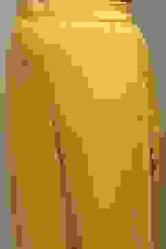 Lime Green Cotton Blend Layered Kurta Suit Set image number 4