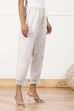 White Regular Cotton Pants image number 3