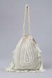Cream Fabric Potli Bag image number 1