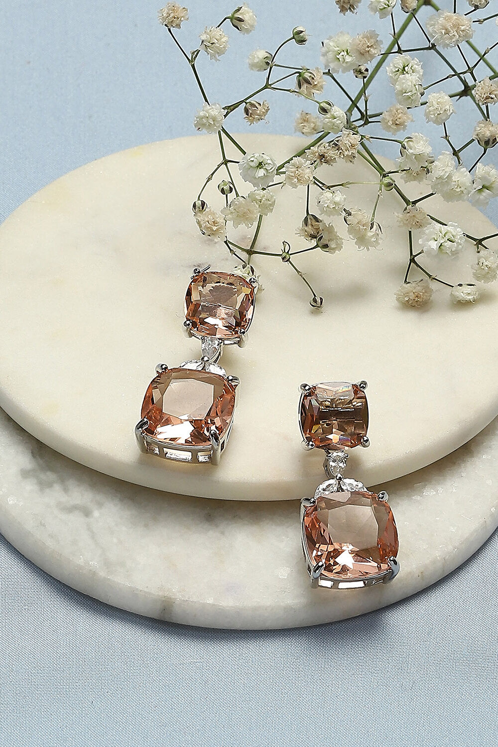 Champagne Brass Earrings image number 0