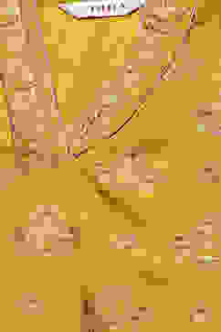 Lime Yellow Silk Layered Kurta Churidar Suit Set image number 1