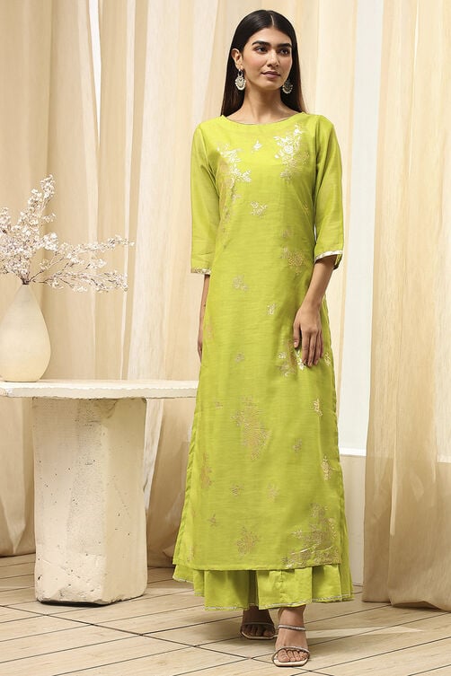 Black Poly Chanderi  Dress image number 6