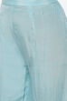 Blue Organza Unstitched Suit Set image number 2